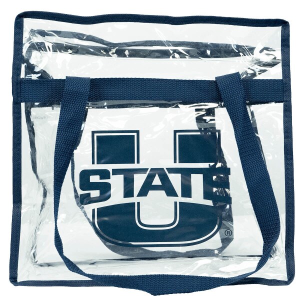 utah state clear tote bag